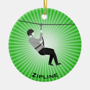Ornement Zipline personnalisé