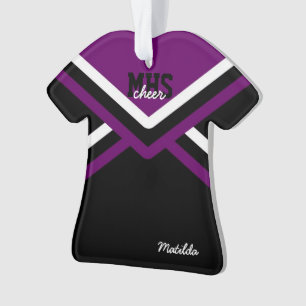 Ornements acryliques uniformes de pom-pom girl