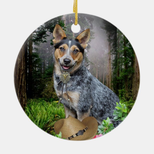 Ornements australiens de Noël de chien de bétail (Dos)