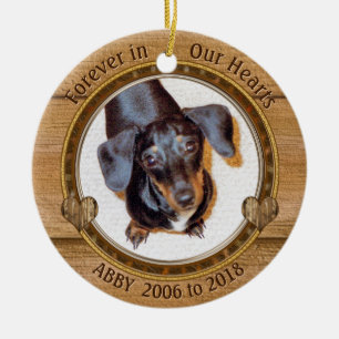 Ornements commémoratifs d'arbre de Noël de chien