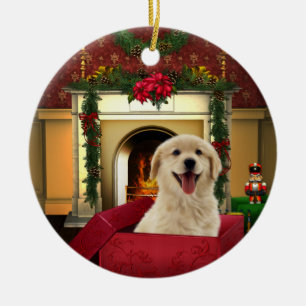 Ornements d'arbre de Noël de golden retriever