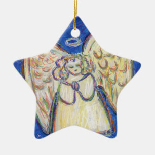 Ornements de cadeau de vacances d'art pastel d'ang