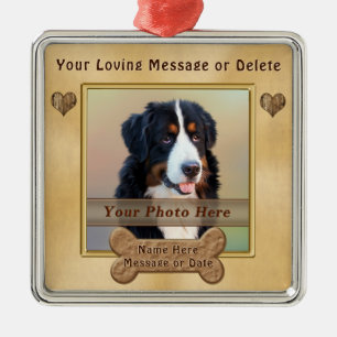 Ornements de chiens personnalisés PHOTO, TEXTE ou 