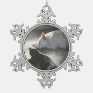 Ornements de flocon de neige d'étain
