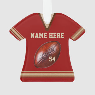 Ornements de football personnalisés avec maillot