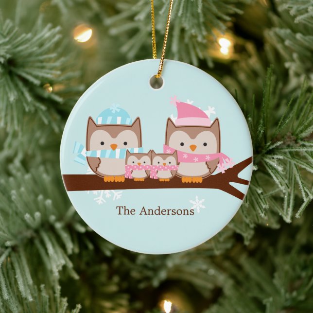 Ornements de la famille Owl (Arbre)