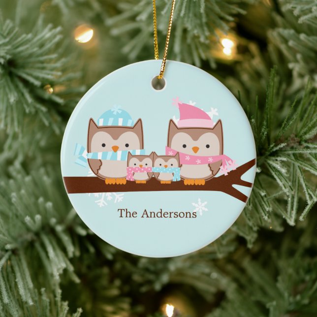 Ornements de la famille Owl (Arbre)