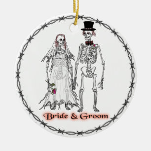 Ornements de mariage squelettiques