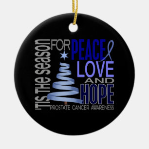 Ornements de Noël 1 de cancer de la prostate