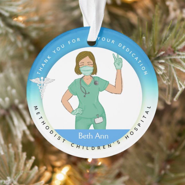 Ornements de Noël à thème Médicale, soins infirmie (Arbre)