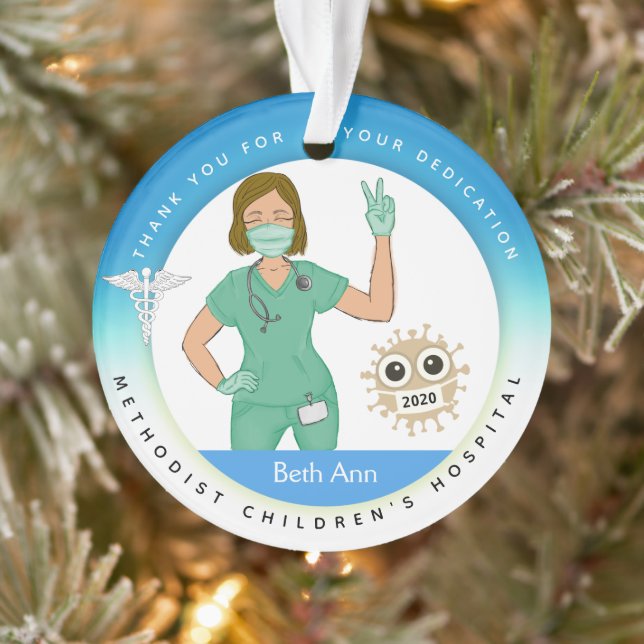 Ornements de Noël à thème Médicale, soins infirmie (Arbre)