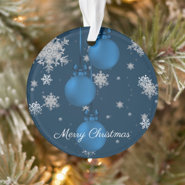 Ornements de Noël Bleu Ornement de Noël (Arbre)
