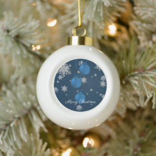 Ornements de Noël bleus