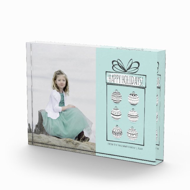 Ornements de Noël Bloc photo de Noël (Droite)