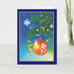 Ornements de Noël - Carte Vintage