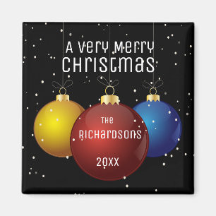 Ornements de Noël colorés, Aimant de Noël