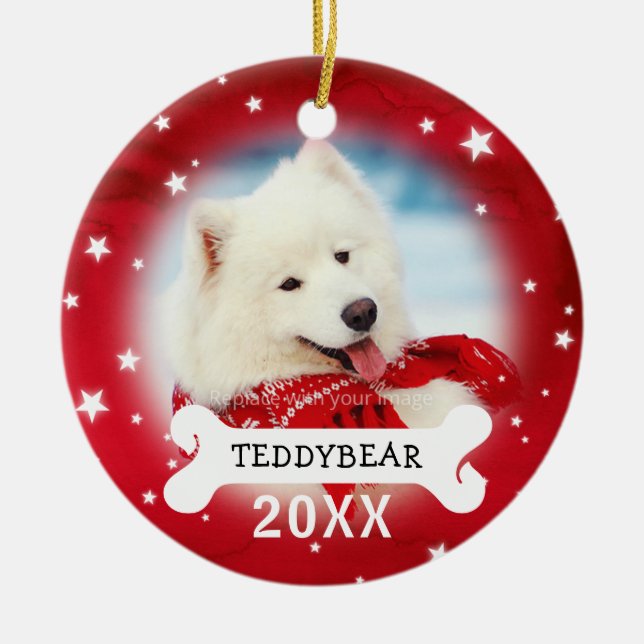 Ornements de Noël de photo d'animal familier de (Devant)