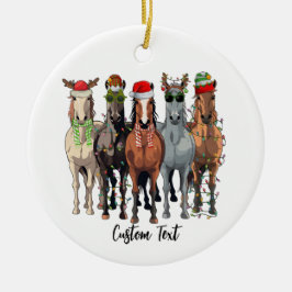 Ornements de Noël drôle de Cheval