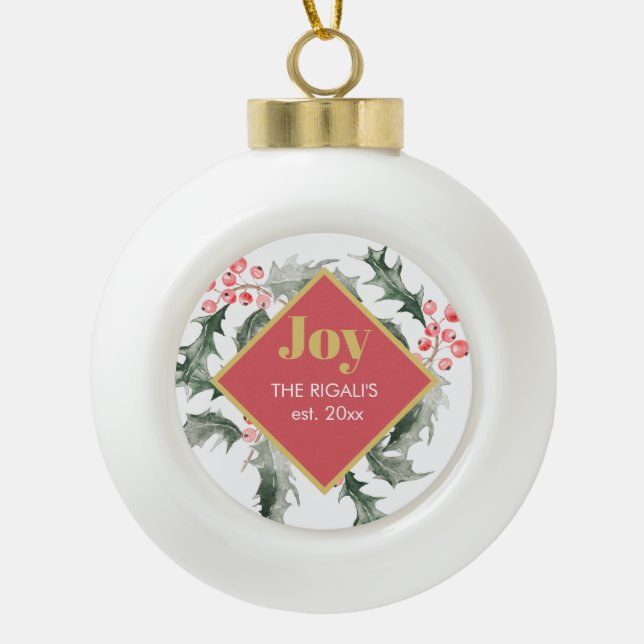 Ornements de Noël personnalisés (Devant)