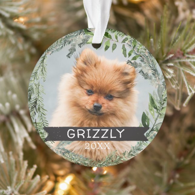 Ornements de Noël personnalisés pour animaux famil (Arbre)