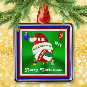 Ornements de volleyball Personnalisé, Nom, Numéro