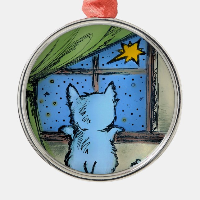 Ornements de Westie - premiers étoile/Noël (Devant)