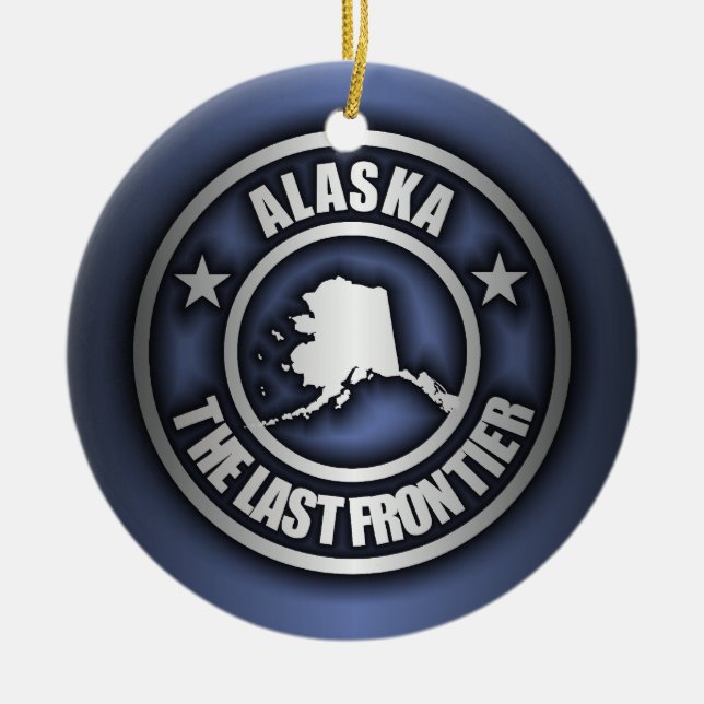 Ornements décoratifs "en acier de l'Alaska" (bleu) (Devant)