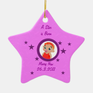 Ornements d'étoile de bébé