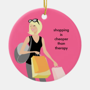 Ornements en céramique de Noël de Shopaholic