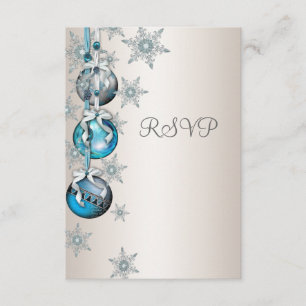 Ornements Flocons de Neige Bleus RSVP Fête de Noël