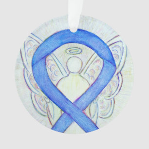 Ornements personnalisés d'ange de ruban de sensibi
