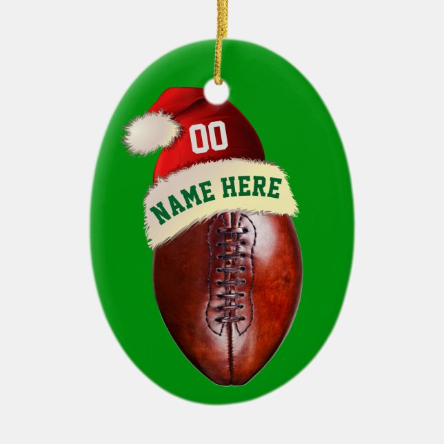 Ornements personnalisés d'arbre de Noël du (Devant)