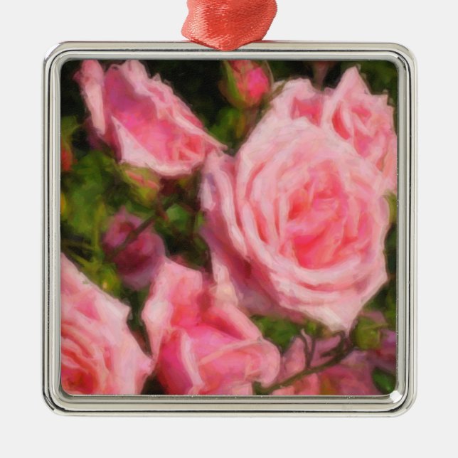 Ornements roses de vacances d'impressions (Devant)