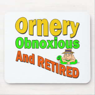Ornery abscheulicher Rentner Mousepad