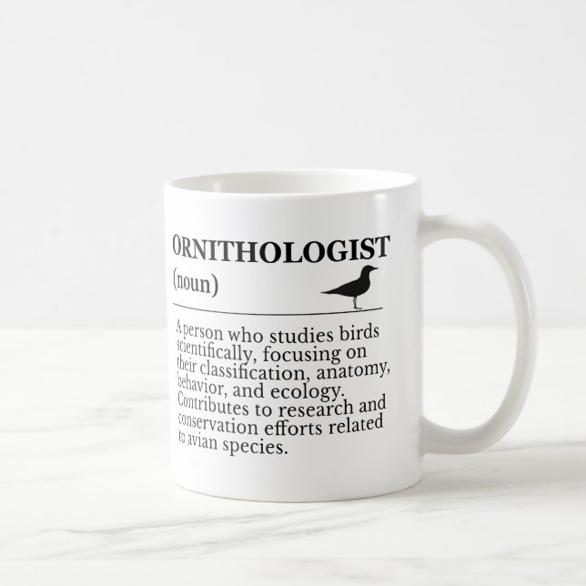 Ornithologist Definition - Vogelkunde (Birdwatchin Kaffeetasse (Rechts)