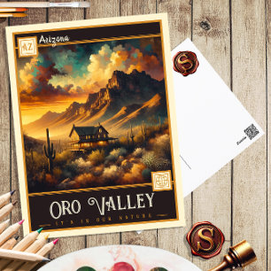 Oro Valley, Arizona   Carte postale Vintage
