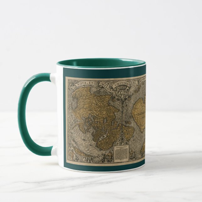 Oronce Finé Historic Old World Map Kaffee Tasse (Links)