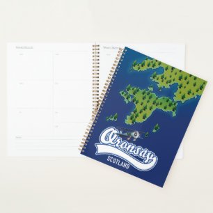 Oronsay Schottland Inselkarte  Planer