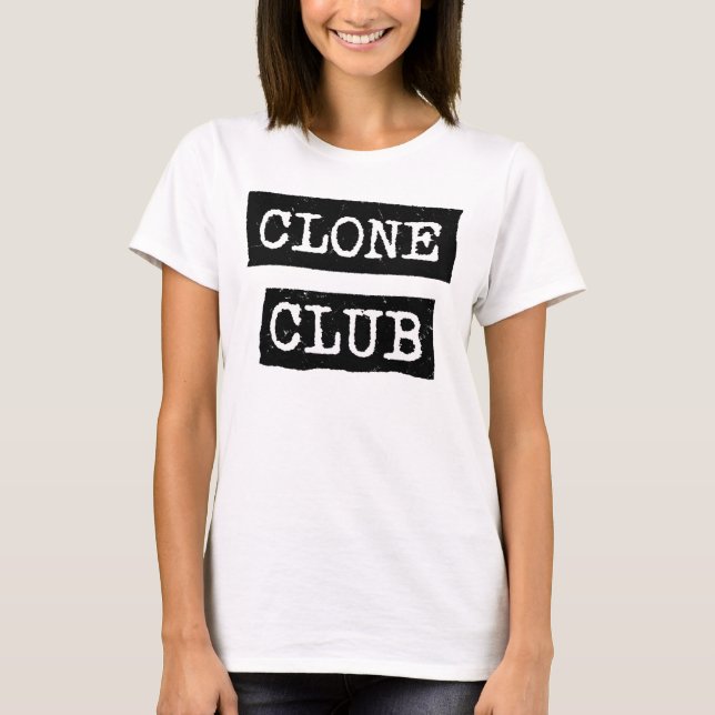 Orphan Black | Clone Club Typografie T-Shirt (Vorderseite)