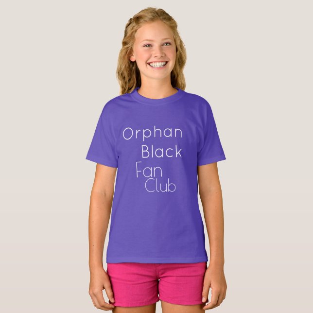 Orphan Black Fan Club Schriftart T-Shirt (Vorne ganz)