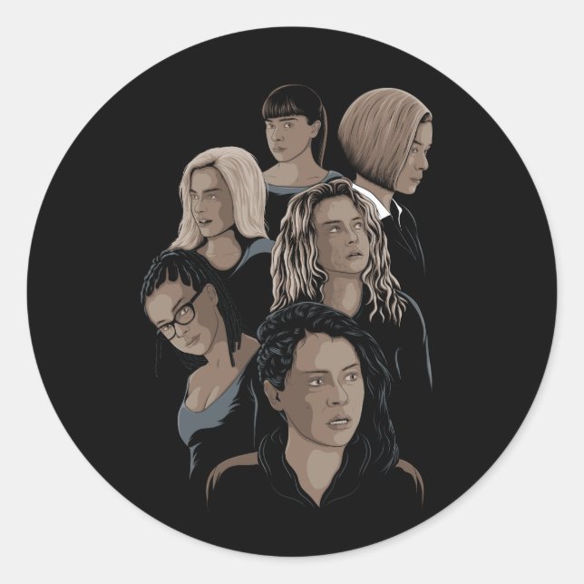 Orphan Black Illustriert Sticker (Vorderseite)