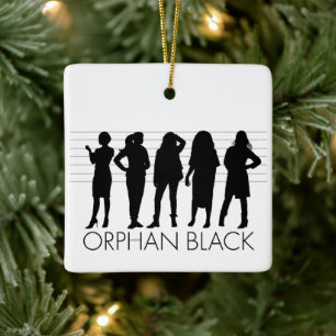 Orphan Black   Silhouette der Zeichen Keramikornament