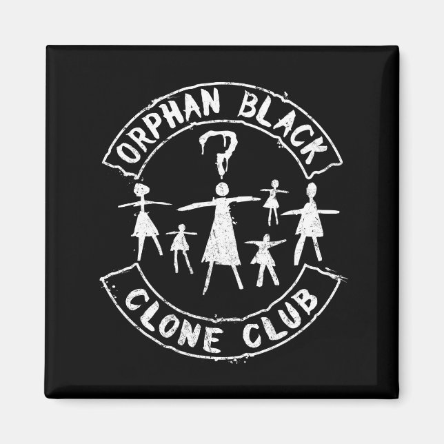 Orphan Black | Strichmännchen Clone Club Magnet (Vorne)