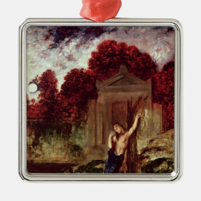 Orpheus am Grab von Eurydike Ornament Aus Metall (Vorne)