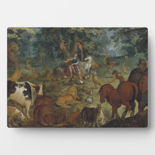 Orpheus Charming the Beasts (Öl auf Tafel) Fotoplatte