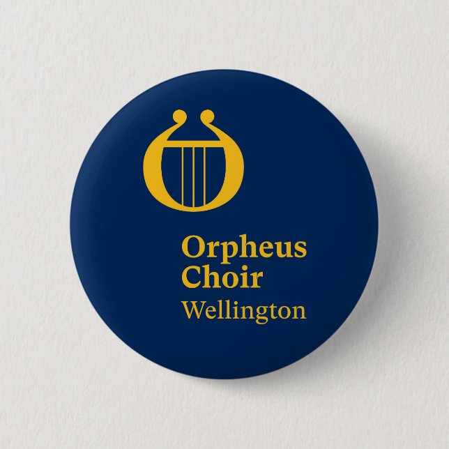 Orpheus Choir Wellington Abzeichen Button (Vorderseite)