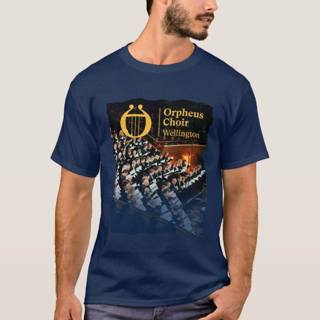Orpheus Chor Wellington mens blue T - Shirt (Vorderseite)