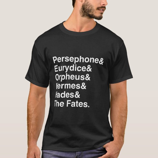 Orpheus Eurydice Hadestown Broadway Musical Theate T-Shirt (Vorderseite)