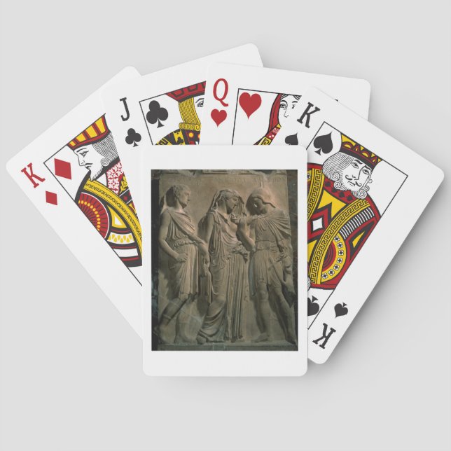 Orpheus, Eurydike und Hermes (Marmor) Spielkarten (Rückseite)