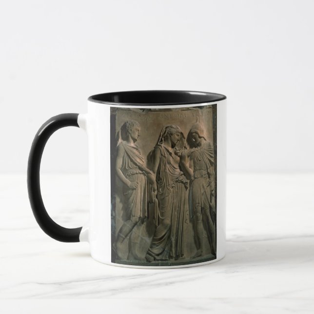 Orpheus, Eurydike und Hermes (Marmor) Tasse (Links)